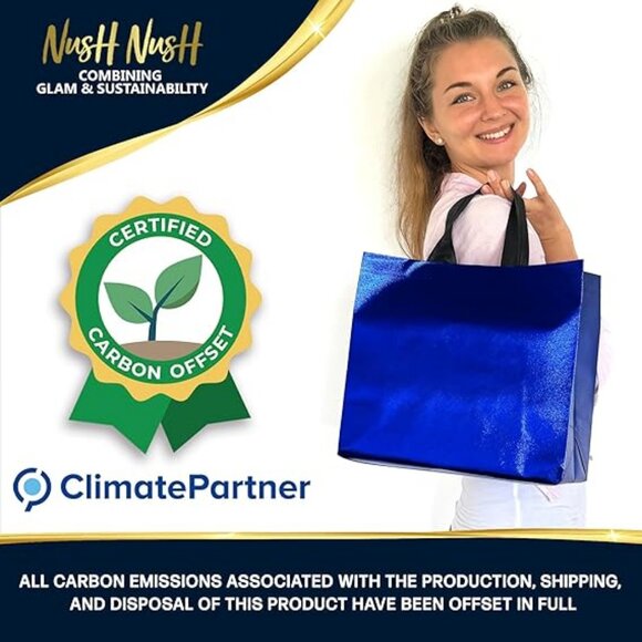 Mix Color Gift Bags Large Size – Set of 12 Reusable Gift Bags From Six Vibrant - Picture 4 of 5